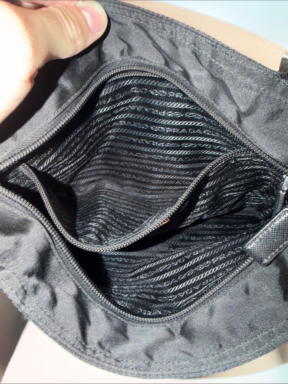 Prada Black Nylon Crossbody Messenger Bag - Picture 3 of 5